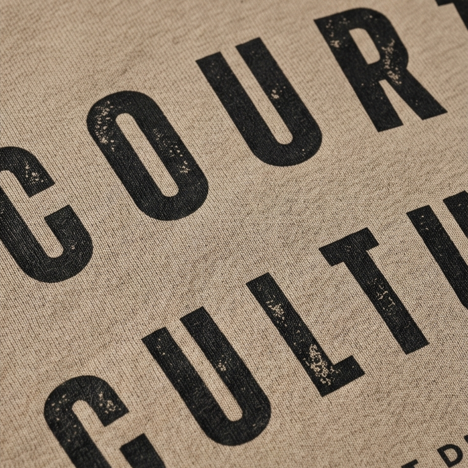 Textured surface with 'COURT' and 'CULTU' partially visible