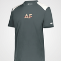 Gray t-shirt with 'AF' logo on a light gray background